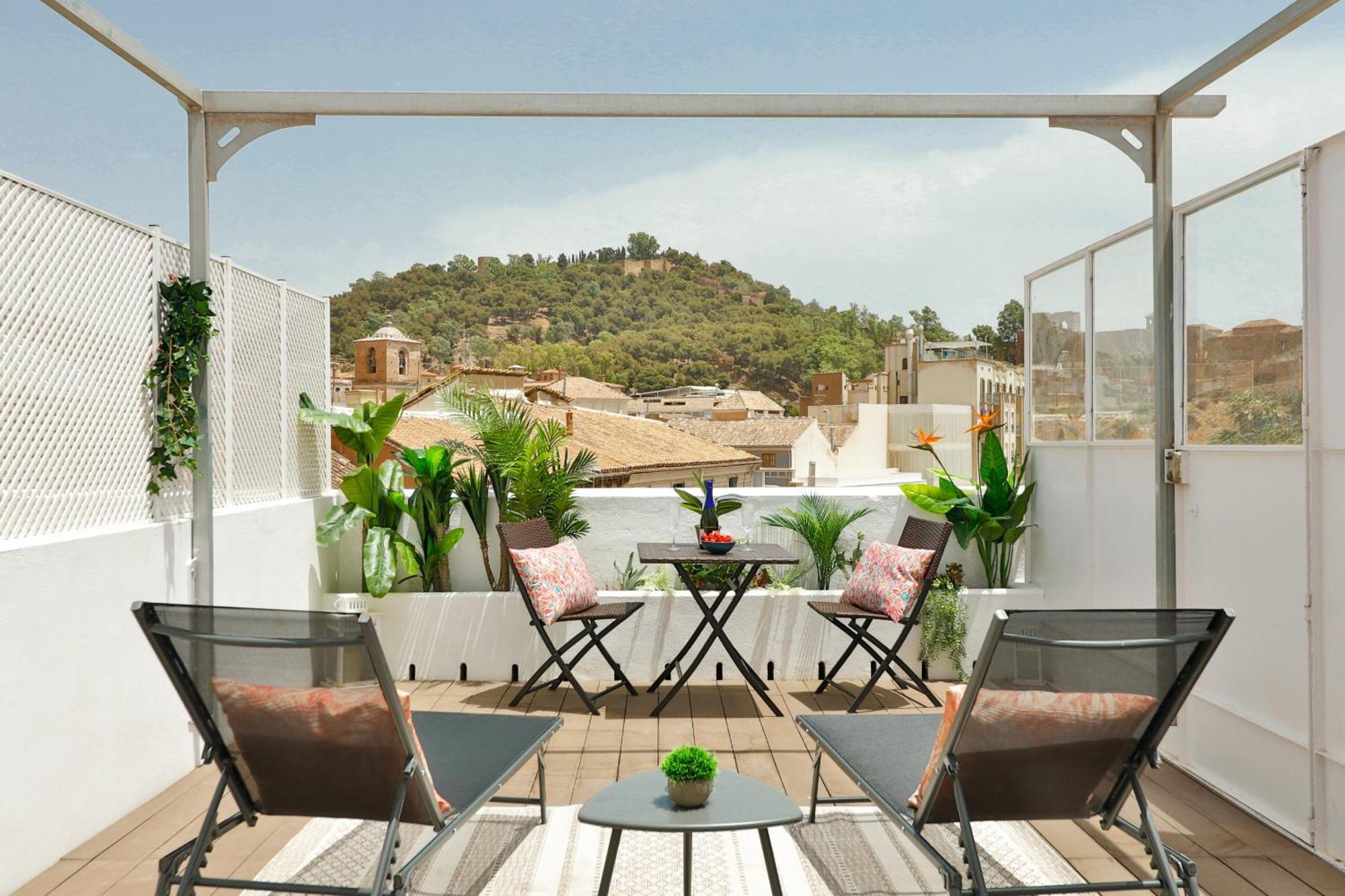 C83 Cosy Penthouse With Terrace Old Town Leilighet Málaga Eksteriør bilde